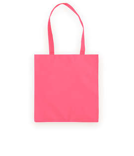 Basic 50% Recycled Poly Tote Bag - Color: Hot Pink
