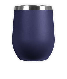 Laser Engraved 12 oz. Insulated Tumbler Gift Set - Color: Navy