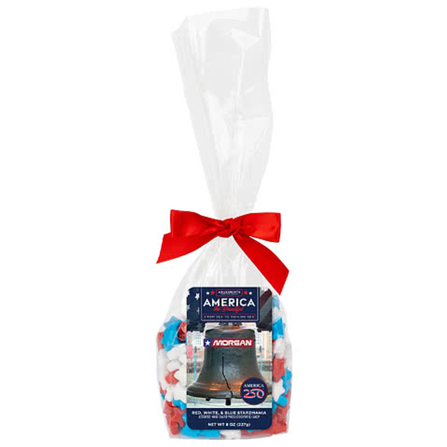 Full Color America250™ Patriotic Starzmania Candies Mug Stuffer in Red White And Blue