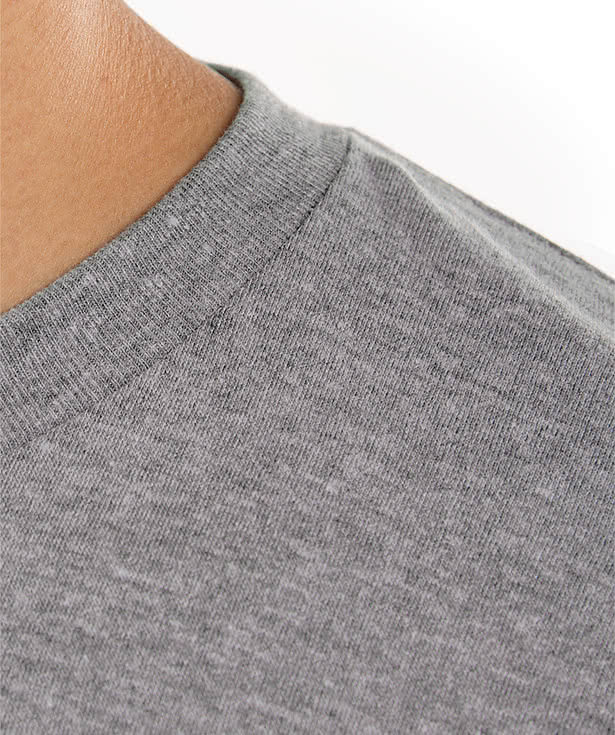 American Apparel USA-Made Tri-Blend Crewneck Track T-shirt