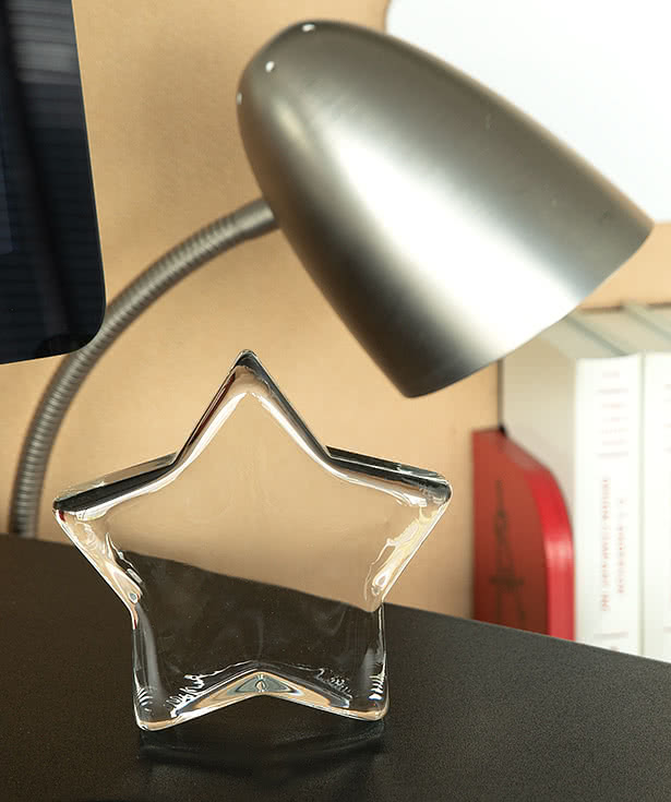 Laser Engraved Star Paperweight