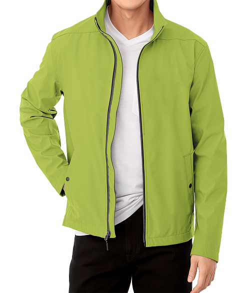 Elevate Karmine Lightweight Soft Shell Jacket in Dark Citron Green