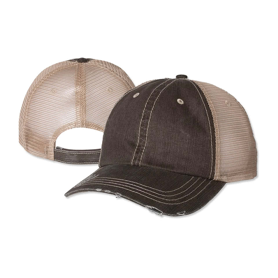 Mega Cap Herringbone Trucker Hat