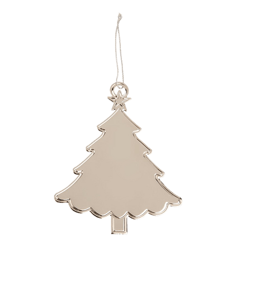 Joyful Tree Ornament in Silver