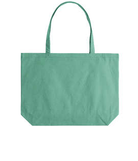 Medium Midweight Pigment Dyed Canvas Tote Bag - Color: Seafoam Green