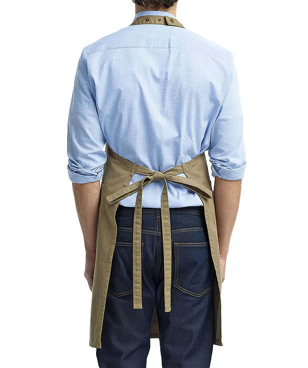 Artisan Collection Chino Full Length Three-Pocket Apron - Embroidered
