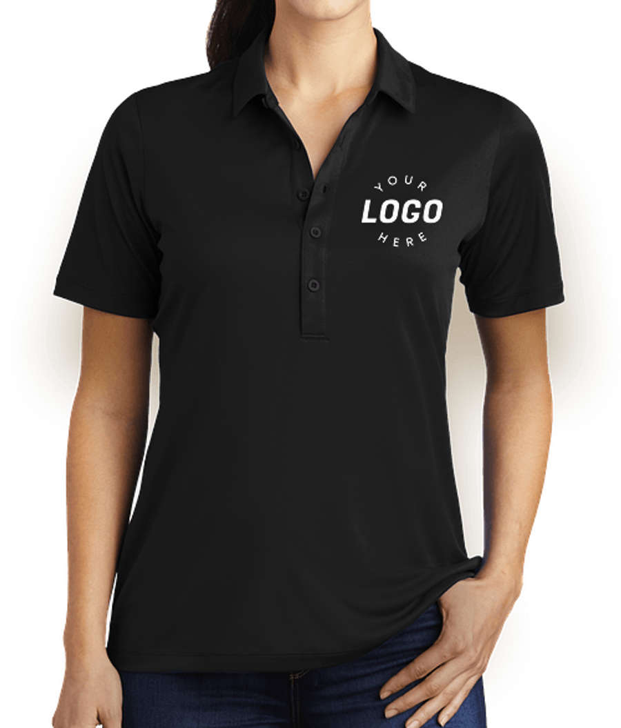 Sport-Tek Women's UPF 50 Performance Polo in Black