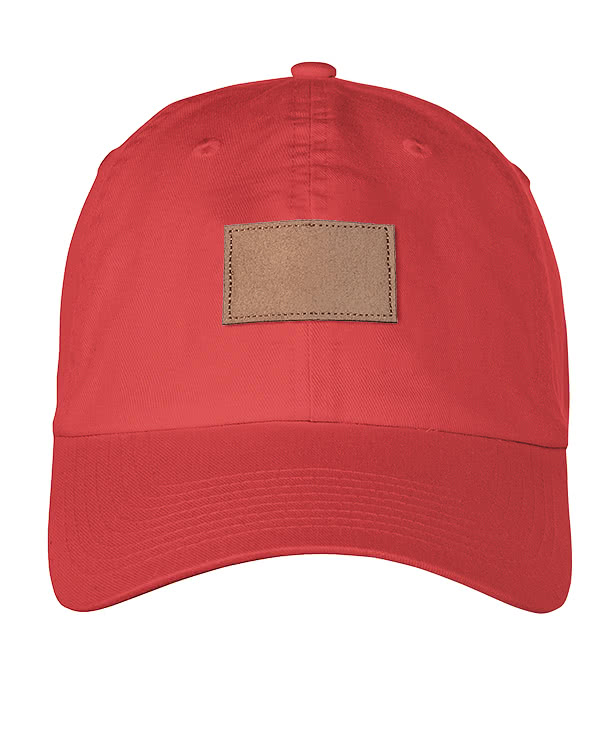 Ahead Largo Washed Twill Baseball Hat - Tan Rectangle Patch - Printed