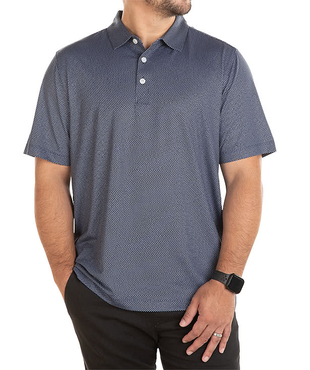 Cutter & Buck Pike Eco Symmetry Print UPF 50 Performance Polo