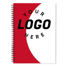 Curve JournalBooks ® Spiral Notebook - Color: Red