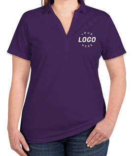 Port Authority Women's Silk Touch Performance Polo - Screen Printed - Color: Bright Purple