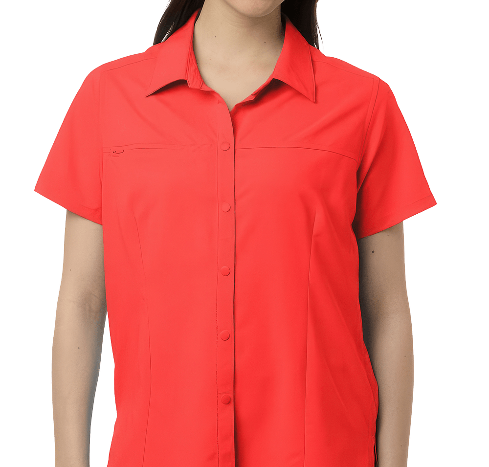 Core 365 Women's Shoreline UPF 50+ Short Sleeve Staff Shirt-default