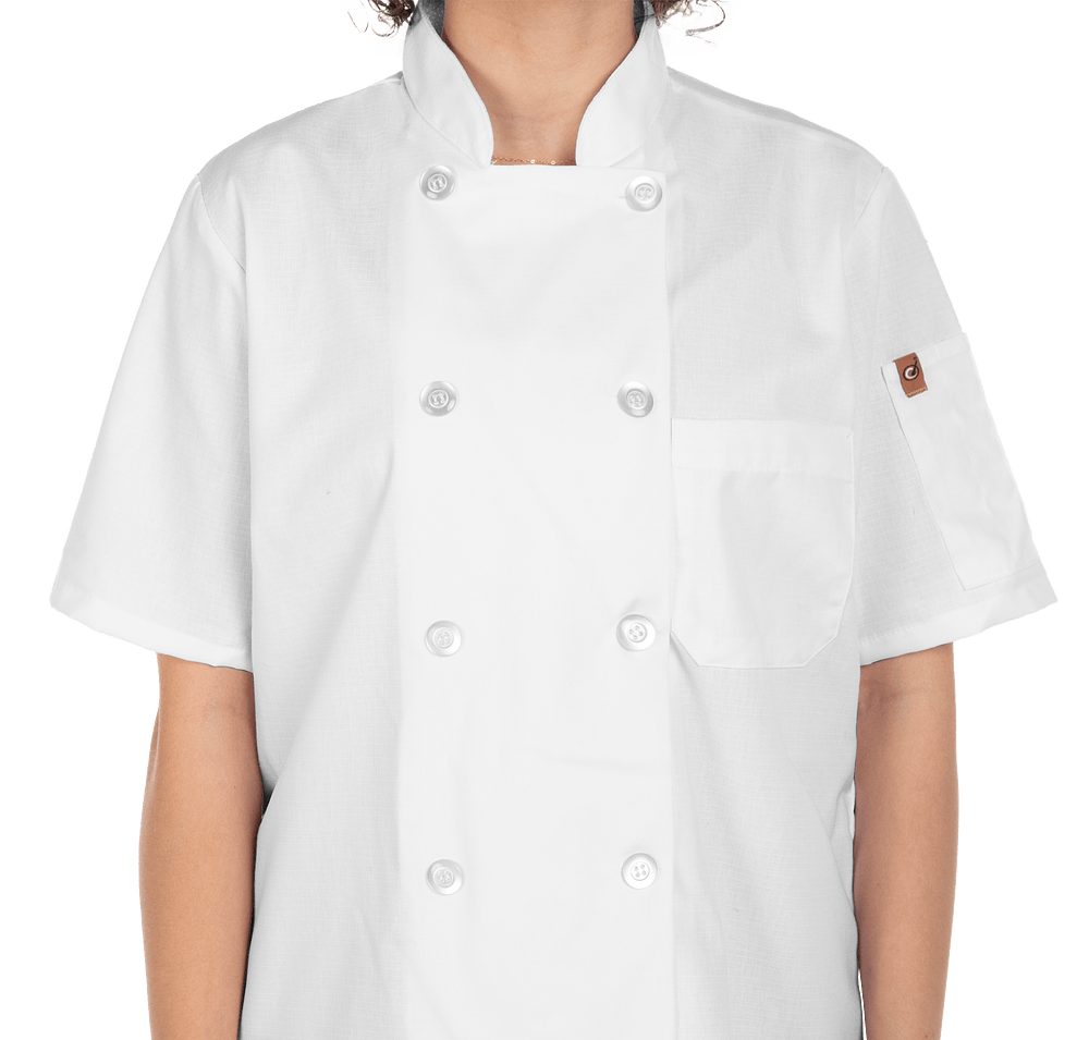 Red Kap Women's MIMIX Short Sleeve Chef Coat-default