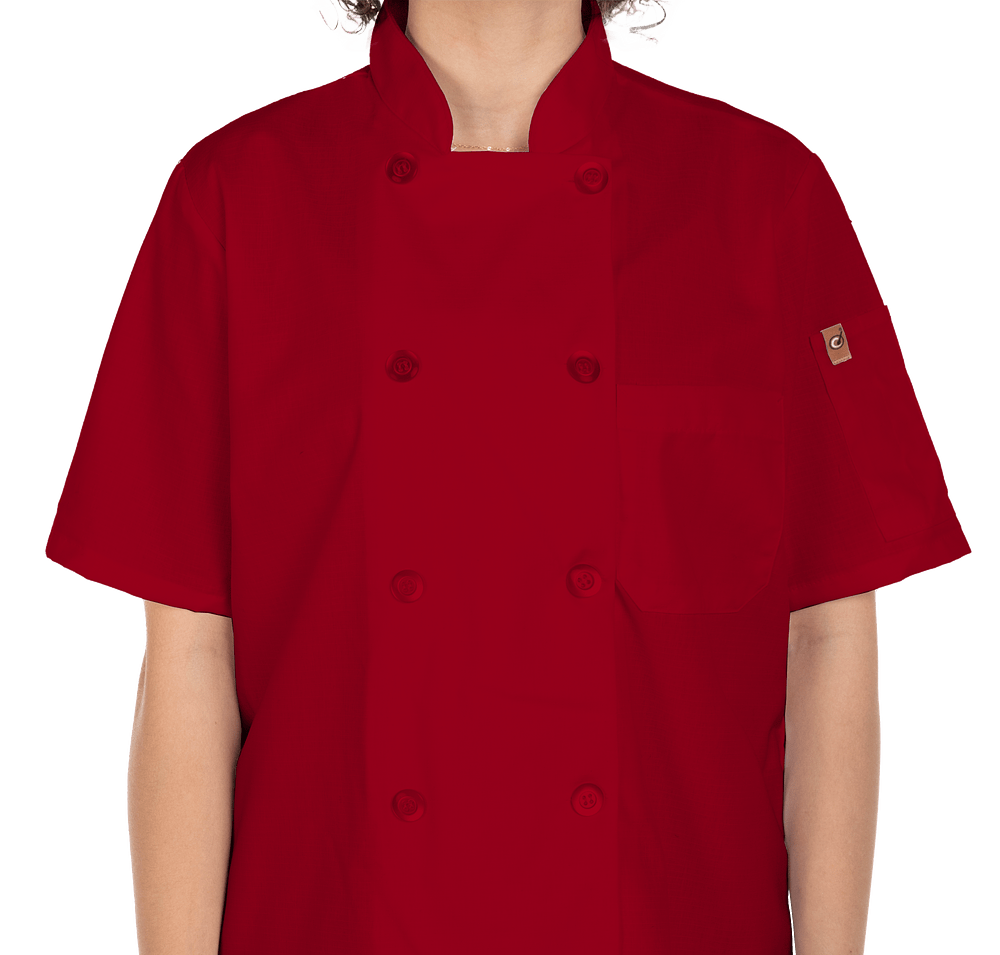 Red Kap Women's MIMIX Short Sleeve Chef Coat-default