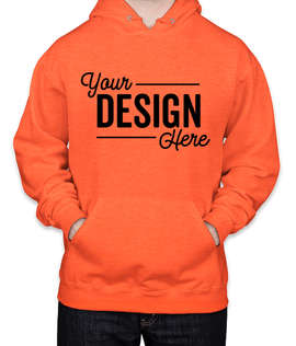 Jerzees Nublend 50/50 Pullover Hoodie - Color: Retro Heather Coral