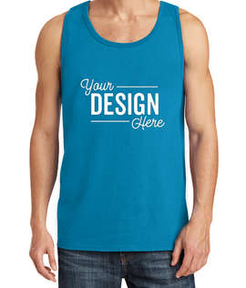 Port & Company Core Cotton Tank - Color: Neon Blue