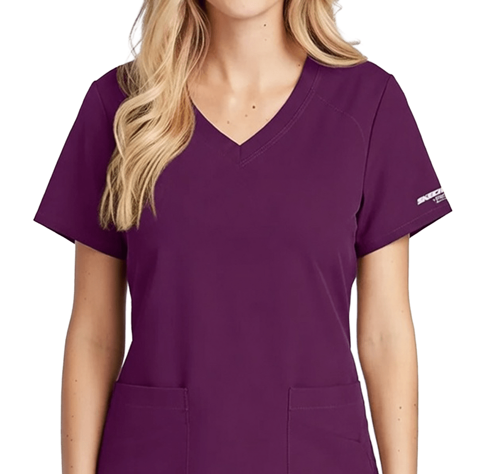 Skechers by Barco Women’s Breeze Recycled V-Neck Scrub Top-default