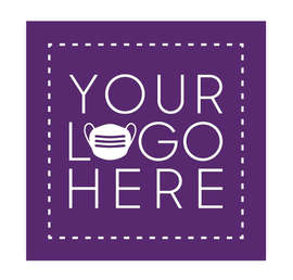 Customized Full Color 12" Square Floor Decal - Color: Team Purple