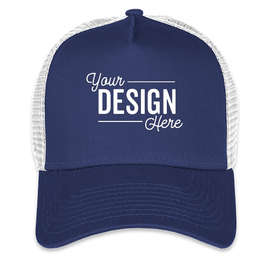 New Era 9FORTY Snapback Trucker Hat - Color: Royal / White