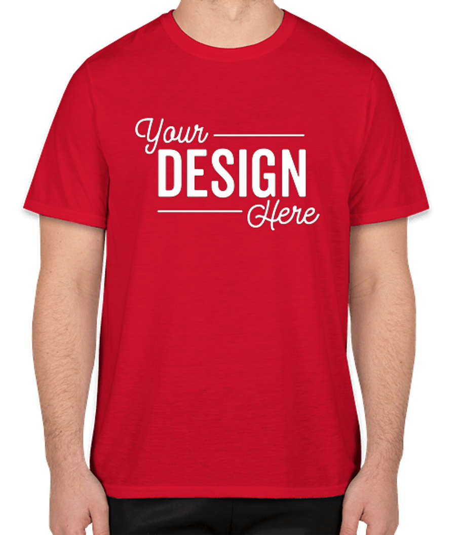 Gildan Soft Jersey Performance Shirt in Red