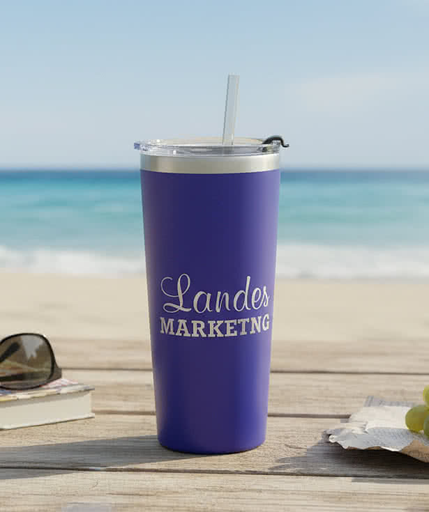 Full Color 20 oz. Brighton Stainless Steel Insulated Tumbler