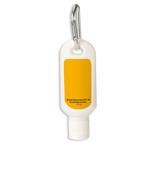 Full Color 1 oz. SPF 30 Sunscreen With Carabiner in Athletic Gold