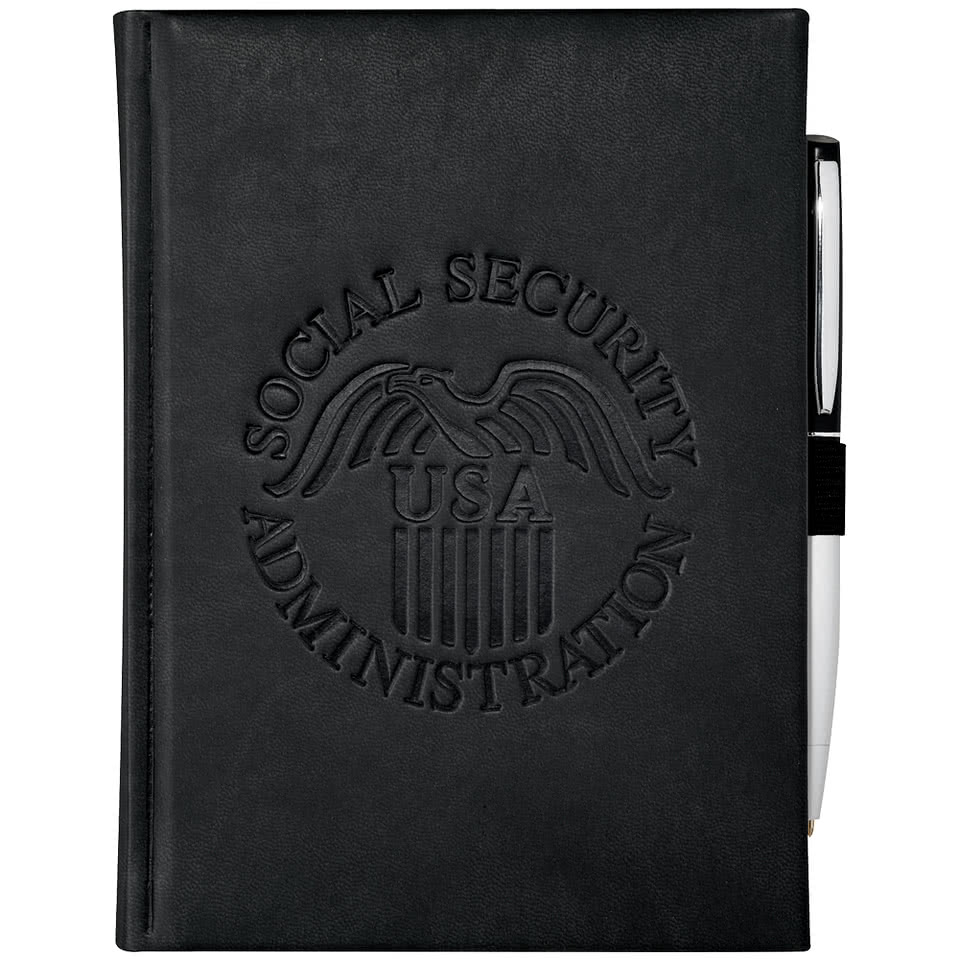 Debossed Pedova Hard Cover Notebook