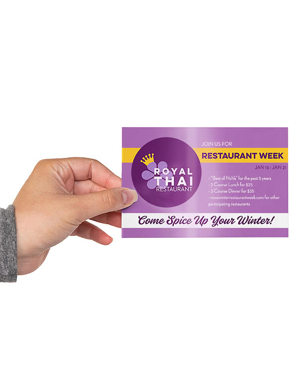 Full Color 5" x 7" Flat Card