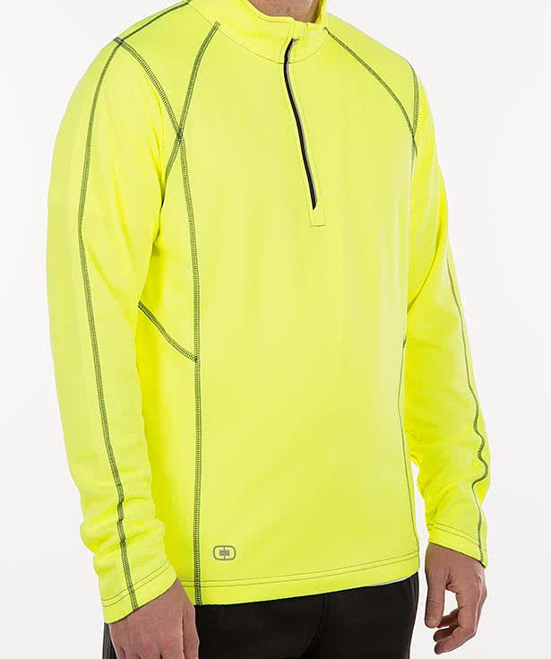 OGIO Endurance Reflective Heather Performance Quarter Zip Pullover