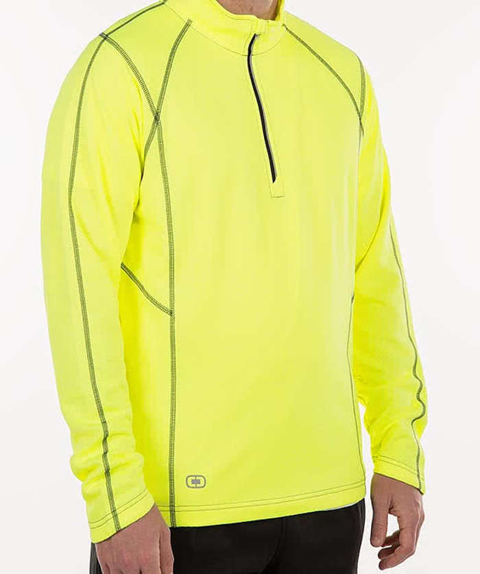 OGIO Endurance Reflective Heather Performance Quarter Zip Pullover