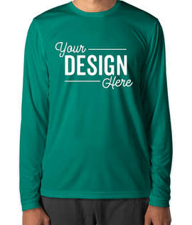 Clique by Cutter & Buck Spin Eco UPF 50 Long Sleeve Performance Shirt - Color: Teal Green