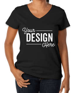 District Women's Re-Tee V-Neck T-shirt - Color: Black