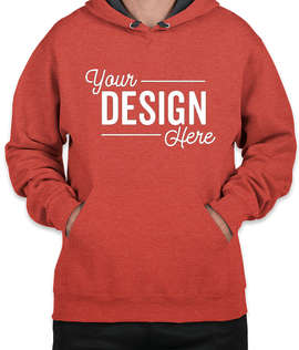 Fruit of the Loom Sofspun Pullover Hoodie - Color: Brick Heather
