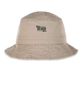 Port Authority Garment Washed Twill Bucket Hat - Color: Khaki