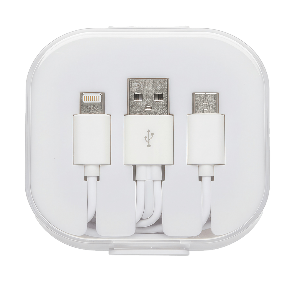 Trio 3-in-1 Charging Cable with Built-In Phone Stand-default