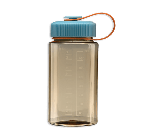 14 oz. Minnee Plastic Water Bottle in Tan / Sky Blue