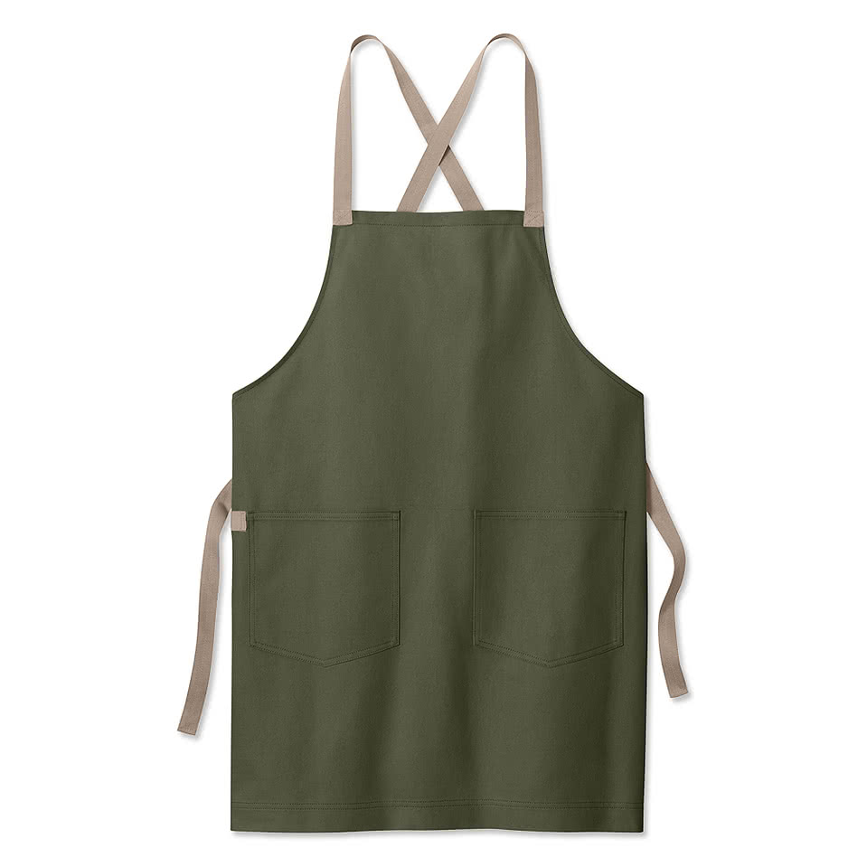 Port Authority Signature Crossback Full Length Two-Pocket Apron - Printed