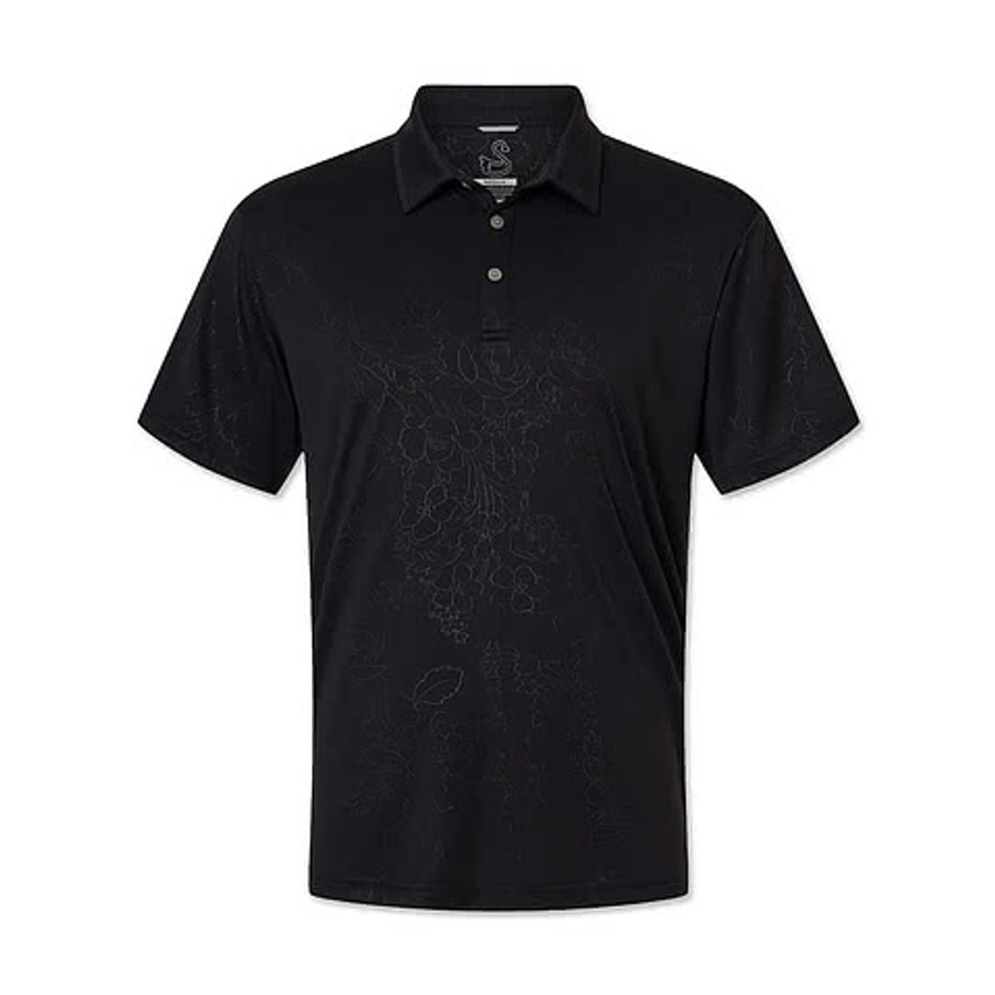 Swannies Ehrman Recycled Floral Pattern Performance Polo - Printed