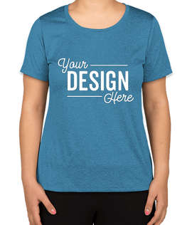 Sport-Tek Women's Heather Contender Performance Shirt - Color: Blue Wake Heather