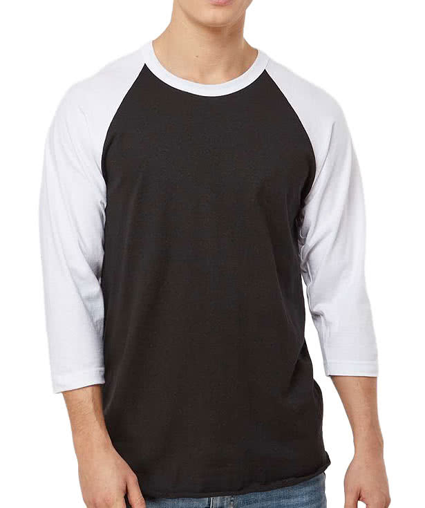 Custom Tultex Fine Jersey Raglan T-shirt - Design Long Sleeve T