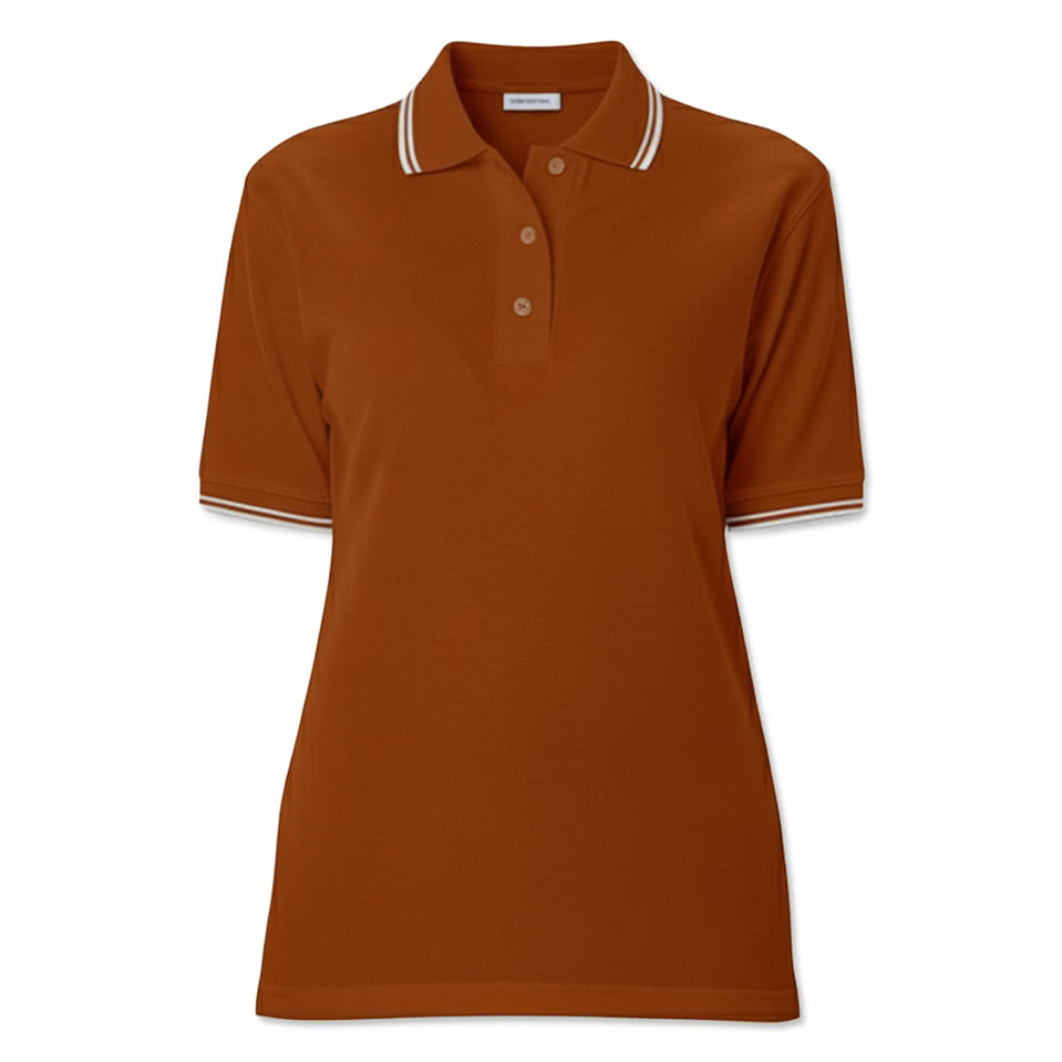 Blue Generation Women's Superblend Tipped Pique Polo