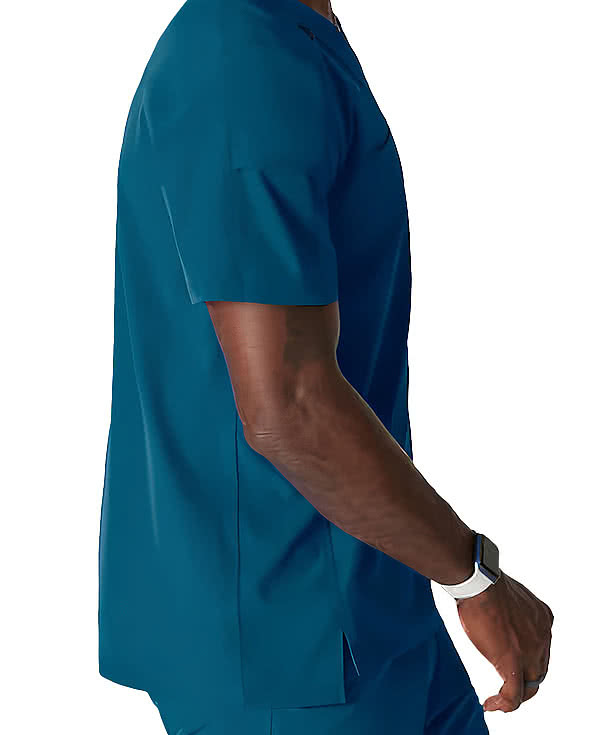 Barco One Velocity Two-Pocket Recycled V-Neck Scrub Top - Printed