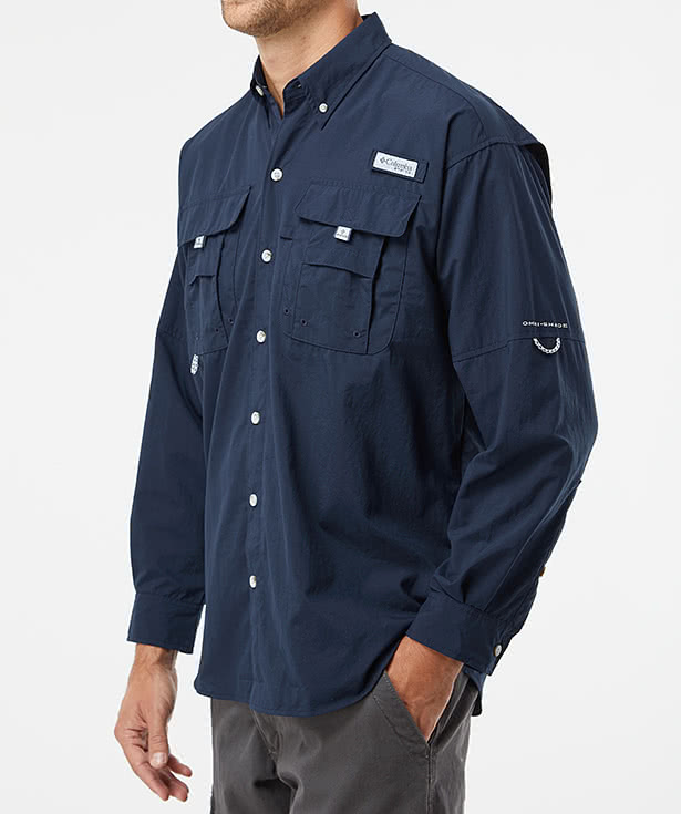 Columbia Bahama II Performance Long Sleeve Fishing Shirt - Embroidered