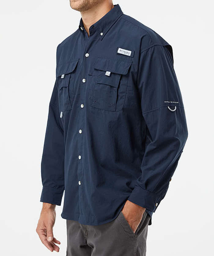 Custom Columbia Bahama II Performance Long Sleeve Fishing Shirt -  Embroidered - Design Casual Shirts Online at CustomInk.com