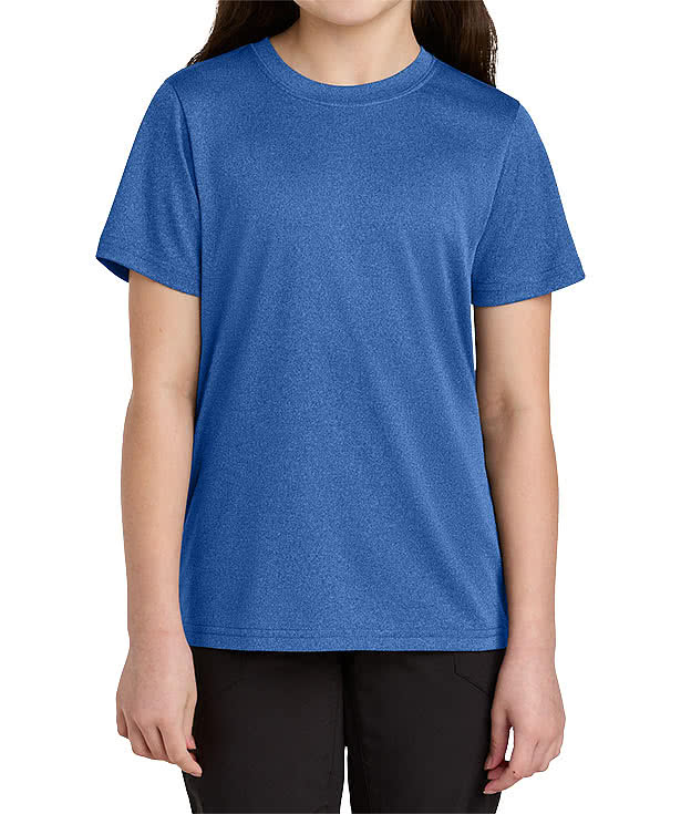 Port & Company Youth Heather Recycled Blend Performance Shirt
