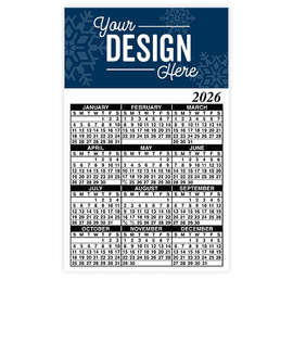 Full Color Calendar Magnet - .019" - Color: Holiday