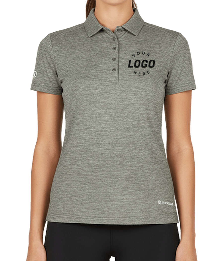 Holloway Women's Electrify UPF 50+ Performance Polo - Embroidered in Olive Heather