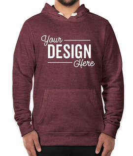 District Re-Fleece Pullover Hoodie - Color: Maroon Heather