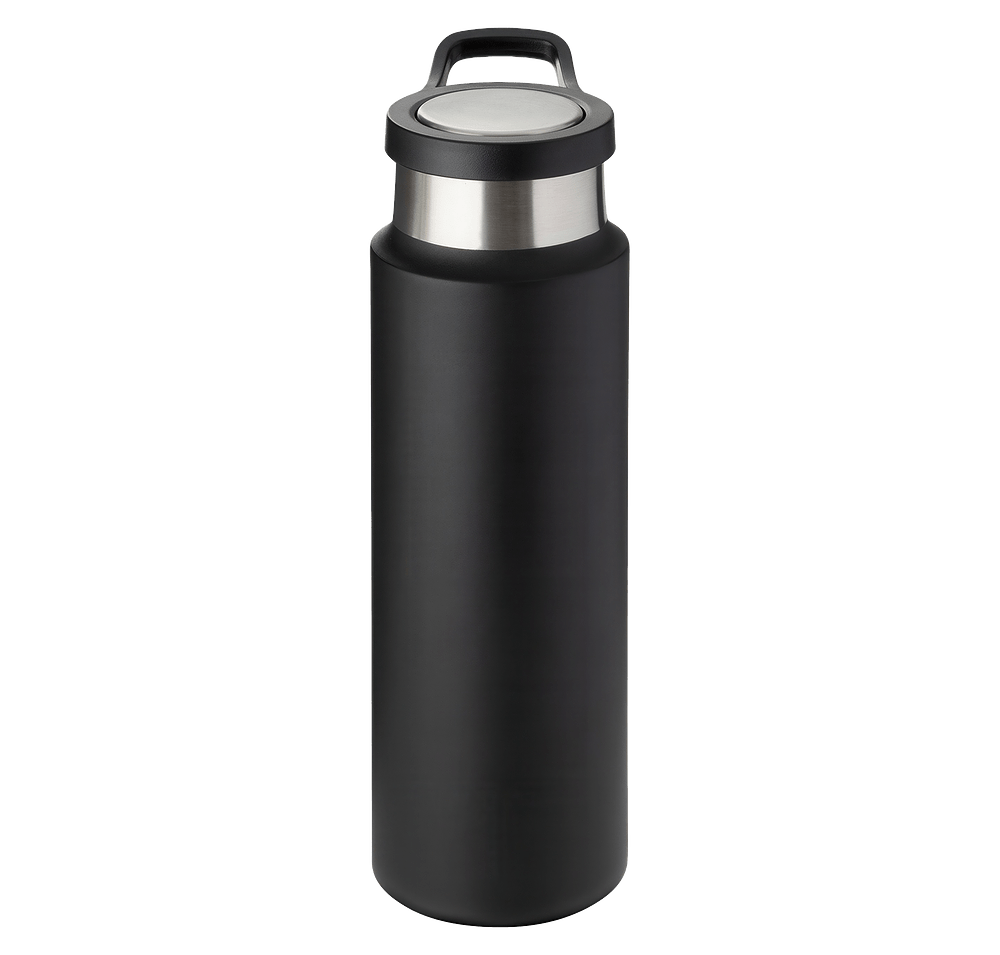 22 oz Vacuum Insulated Water Bottle With Push-Lock Lid-default