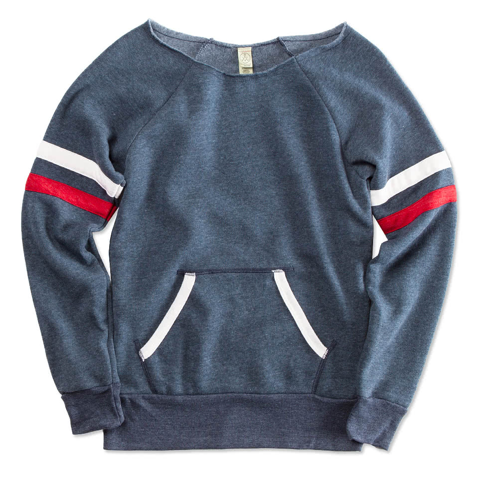 Alternative Apparel Women's Tri-Blend Wideneck Sweatshirt
